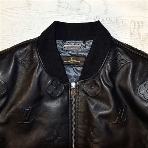 louis vuitton leather bomber jacket|vintage louis vuitton bomber jacket.